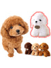 Teddy Dog Plush Toy for Pet Interactive Chew-resistant Puppy Teething Boredom Relief Soft Stuffed Animal Toy for Dog Theme Party
