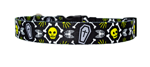 Scary Skeletons Dog Collar