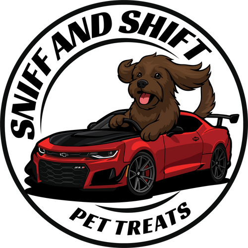 Sniff and Shift Circle-Logo Dog Bandana