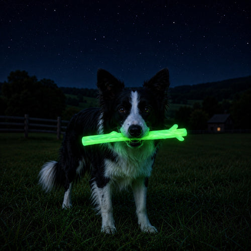 Durable Nylon Glow in the Dark Chew Stick for Power Chewers | USA Made | SodaPup
