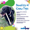 Durable Nylon Glow in the Dark Chew Stick for Power Chewers | USA Made | SodaPup