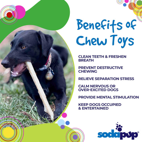 Durable Nylon Glow in the Dark Chew Stick for Power Chewers | USA Made | SodaPup
