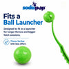 Green Glitter Ball 2-Pack Dog Toy | Soft PUP-X Rubber Floating Fetch Ball with Treat Dispenser | USA Made