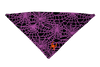 Spider Web Purple Dog Bandana