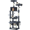PAWZ Road Large Cat Tree Tower - 72 Multi-Level with Condo Grey