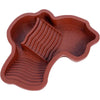 Reptile Bathing Pool Reptile Feeding Dish Water Bowl with Ramp Aquarium Ornament for Snake, Turtle, Bearded Dragon, Lizard Bath