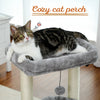 PEQULTI Cat Tree Tower with Condo and Sisal Scratching Posts