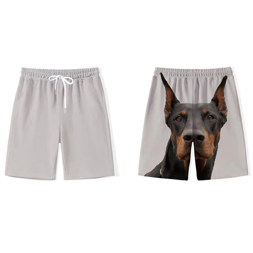 Gold Retriever Printed Shorts Men's Casual Fashion Sports Beach Pants mid Waist Loose Fit Breathable Youth Summer Leisure