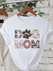 Trend Dog Mama Printed Women T-shirts Fashion Cartoon Graphic Print T-shirts Clothes Female Shirt Short Sleeve Casual Tees