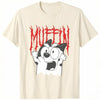 Muffin Metal White Heeler Emotions Grunge Scream T-Shirt Humor Funny Feeling Graphic Saying Tee Cute Dog Lover Short Sleeve Tops