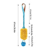 Interactive Squeaky Dog Rope Toy with Elastic Drawstring