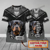Personalized Name Rottweiler Never Walk Alone 3D Printed Men's T-Shirt Summer Casual Unisex Tee shirt Gift For Dog Lovers TTD21