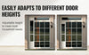 SucceBuy Sliding Glass Pet Door - Adjustable 76-81 Aluminum Frame