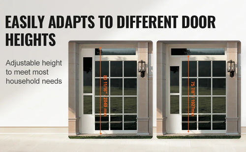 SucceBuy Sliding Glass Pet Door - Adjustable 76-81 Aluminum Frame