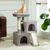 Pequlti 104cm Multi-Level Cat Tree with 2 Condos - Wood