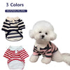 Striped Dog Shirt for Small Dogs Breathable Cotton Pet T-Shirt for Teddy Bichon Schnauzer Spring Summer Autumn Puppy Clothes