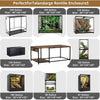 4x2x2 Reptile Enclosure Stand – 48x24 Tall Reptile Tank Stand or 120 Gallon Aquarium Stand, Bearded Dragon Cage, Snake Enclosu