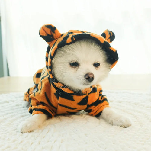 Soft Fleece Pet Dog Hoodie Jumpsuit for Small Dogs & Cats
