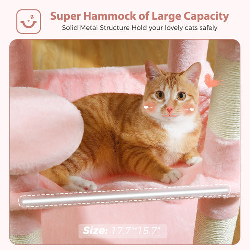 Petepela 5-Level Cat Tree Tower with Hammock and Condo
