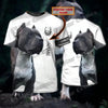 Personalized With Name Dog Pitbull 3D All Over Printed Men's T-Shirt Summer Casual Unisex Tee shirt Gift For Dog Lovers TTD22