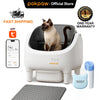 Pokpaw Automatic Self-cleaning Litter Box for Cats – 76L Large Smart Cat Toilet Open Sandbox for Cat Pet Supplies