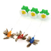 Electric Flying Bird Teasing Stick Rotating Interactive Cat Toy Automatically Spins Around Hummingbird Butterfly Play-Catch