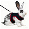 Solid Adjustable Pet Harness and Leash for Rabbit Bunny Cat Ferrets Outdoor Walking Pets Supplies lapin accessoires pour animaux