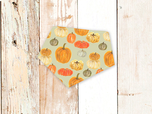 Sage Pumpkins Dog Bandana