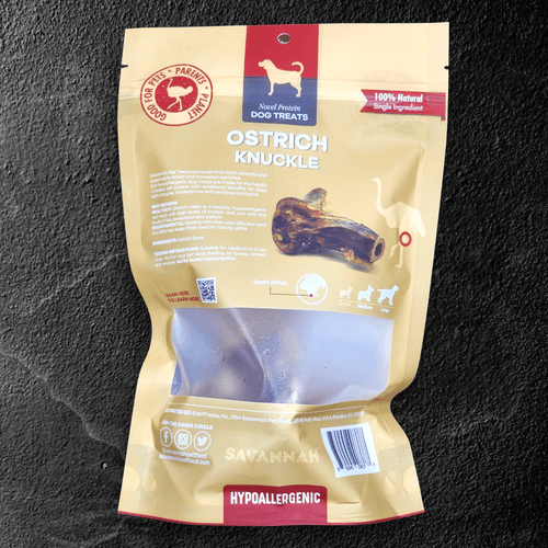 Ostrich Knuckle (Medium – 4 x 3): The Perfect Chew for Small to Medium Dogs & Sensitive Stomachs