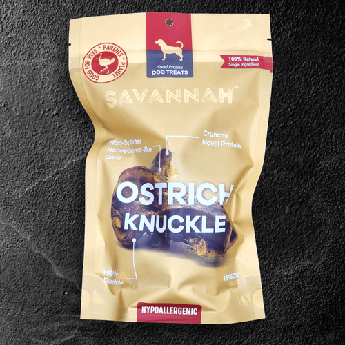 Ostrich Knuckle (Medium – 4 x 3): The Perfect Chew for Small to Medium Dogs & Sensitive Stomachs