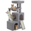Pequlti 104cm Multi-Level Cat Tree with 2 Condos - Wood