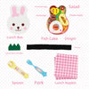 Rabbit Shape Pretend Play Food Set - Kawaii Lunch Box Toy
