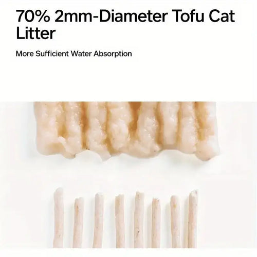 pidan Tofu Cat Litter Clumping,Flushable,Ultra Absorbent and Fast Drying, 100% Natural Ingredients Litter,Solubility in Water,Re