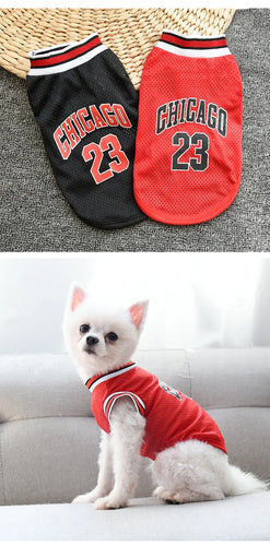 Dog Basketball Jersey Clothes Boy Girl Dog Pet Vest Clothes Puppy Shirt Apparel Cute Outfit Summer T-shirt for All Breeds XS-5XL