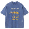 Kids Leopard Gecko Gift Anatomy of A Leopard Gecko Grey Shirt Graphic Tee Unisex Short Sleeve Tee Tshirts Washed