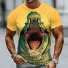 Funny 3D Dog Print Men's T-Shirts Fashion Animal Pattern Summer Street Short Sleeve Casual O-neck Breathable Tees Man Loose Tops