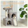 Pequlti 104cm Multi-Level Cat Tree with 2 Condos - Wood