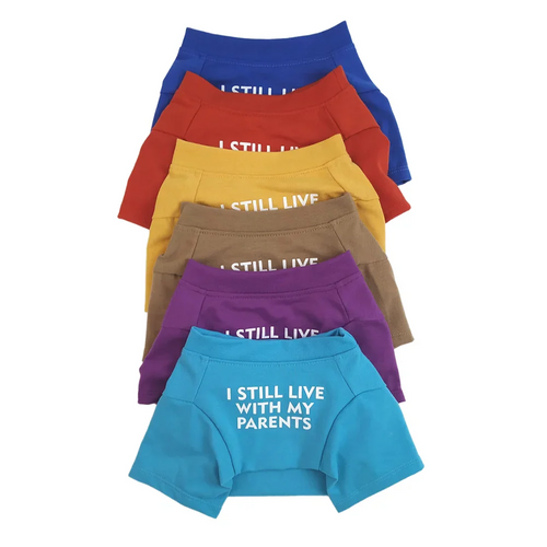 French Bulldog Dog Shirts Cotton Letters T-Shirt, Summer Clothes for Small Dogs, Soft Puppy Apparel Cat Tee, Breathable Stretchy