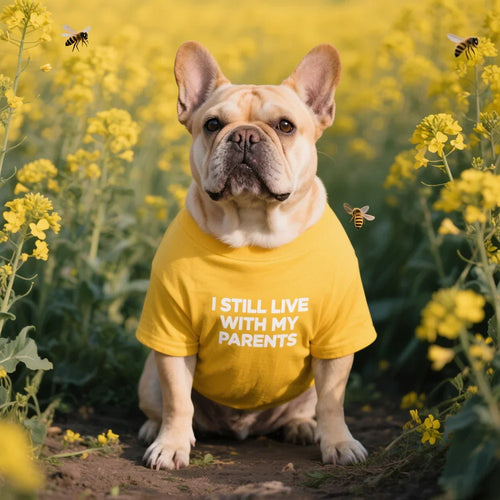 French Bulldog Dog Shirts Cotton Letters T-Shirt, Summer Clothes for Small Dogs, Soft Puppy Apparel Cat Tee, Breathable Stretchy