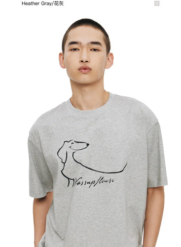 Funny Dachshund T shirt 100 Cotton Oversized Tee Men Women Couple Matching Summer Streetwear Casual Unisex Round Neck Top
