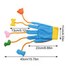 Cats Interactive Toys Funny Play Glove Toys Stuffed Plush Teaser Mitts with Built-In Bell Five- Scratch Teasing Indoor Cats Toy