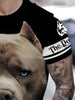 Men's Dog Graphic Print T-shirt Short Sleeve Crew Neck Tee Men's Clothing For Outdoor Casual Mes Tshirt Oversized Hot Sale