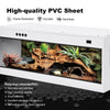 Stackable Reptile Terrarium, PVC Bearded Dragon Enclosure – Tempered Glass Tank for Amphibians Reptilians Arachnids Pets Habitat