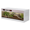 Stackable Reptile Terrarium, PVC Bearded Dragon Enclosure – Tempered Glass Tank for Amphibians Reptilians Arachnids Pets Habitat
