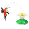 Electric Flying Bird Teasing Stick Rotating Interactive Cat Toy Automatically Spins Around Hummingbird Butterfly Play-Catch