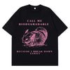 Chinchilla Funny Meme T Shirt Men Women Aesthetic Trend T-shirts Summer Short-sleeved Loose Casual Cotton Harajuku T-shirts