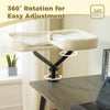 Cat Desk Bed, 360 Rotatable Cat Bed Stand for Indoor Cats, Adjustable Cat Basket, Cats Hammock for Table, Soft Cat Bed for Desk