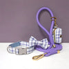 Luxury Bow Dog Collar Set | Cotton & Polyester | XS–XL | With Leash & Poop Bag
