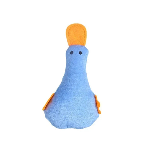 Cute Cat Toys Funny Interactive Plush Duck Cat Toy Mini Teeth Grinding Catnip Toys Kitten Chewing Toy Pets Accessories