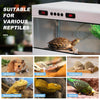 Stackable Reptile Terrarium, PVC Bearded Dragon Enclosure – Tempered Glass Tank for Amphibians Reptilians Arachnids Pets Habitat